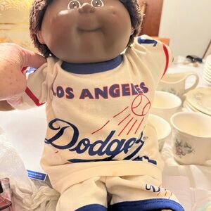 Kids Sports Doll with White and Blue Outfit